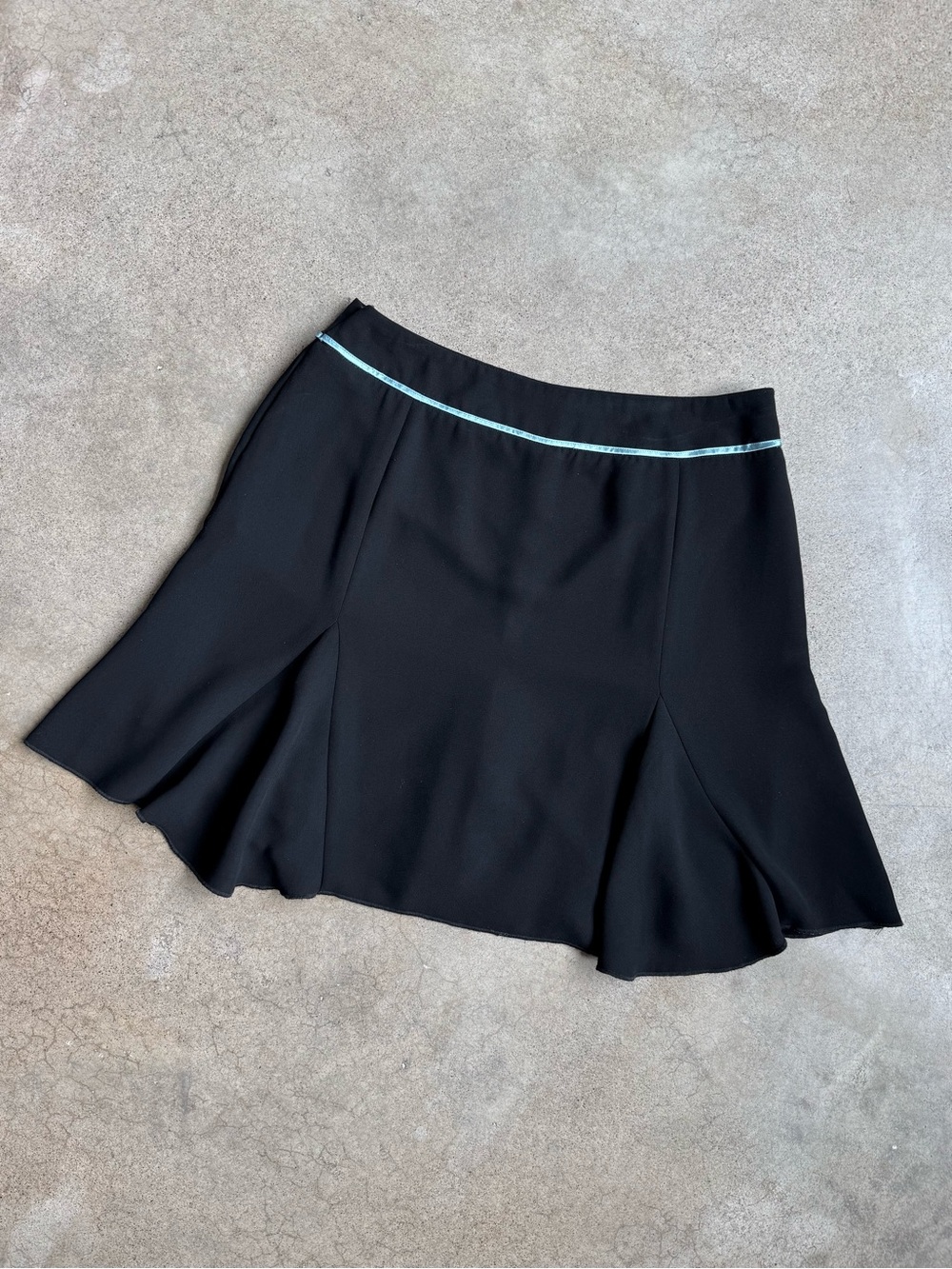Vintage 90s Tehama Nancy Haley Black Pleated Mini Skirt